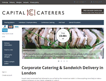 Tablet Screenshot of capitalcaterers.co.uk